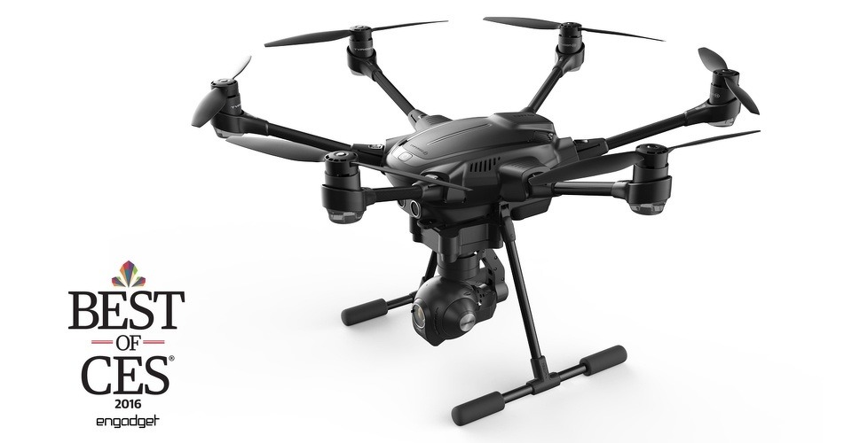 yuneec typhoon h hexacopter best of ces engadget award robot or drone ontwijksysteem 2016