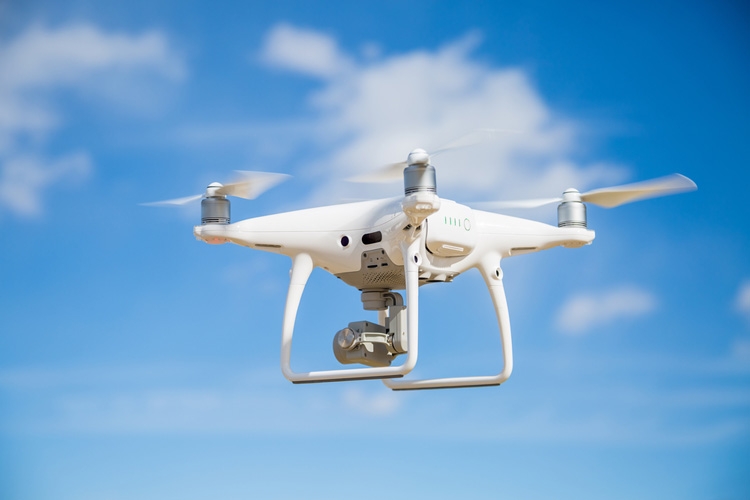 Aerial Drone Horizon - Herfstkleuren in de bossen en duinen van Bergen