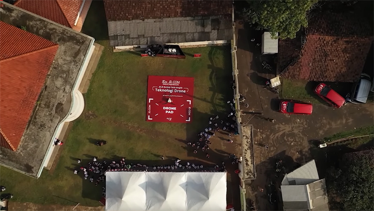 JD.com voert eerste dronebezorging uit in Indonesië